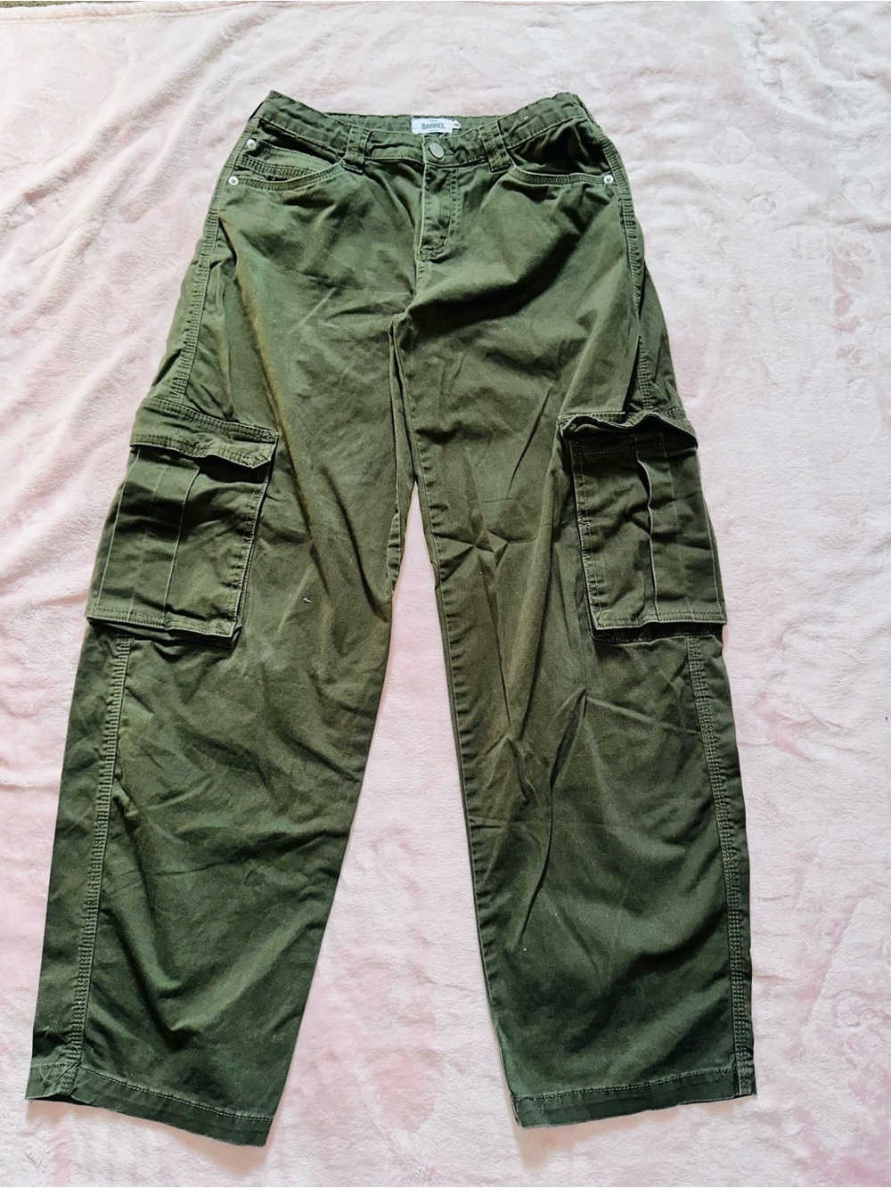refuge Olive Green Cargo Pants with Utility Pockets